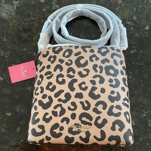 Kate Spade Darcy Graphic Leopard Small Bucket Bag